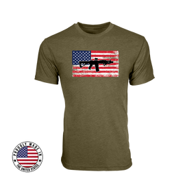 SBR Flag T-Shirt - Military Green