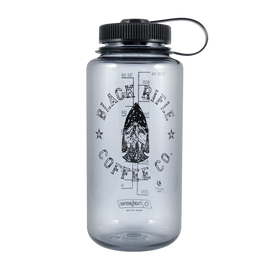 BRCC Nalgene, Arrowhead Logo, Gray with Black print, 32oz