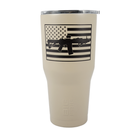 SBR Flag Tumbler, BF, TAN, 30oz