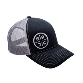 BRCC Circle Logo Trucker Hat - Black w/Grey Mesh