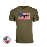 SBR Flag T-Shirt - Military Green