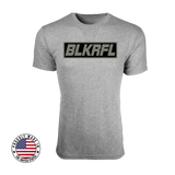 BLKRFL T-Shirt - (BLK/GRY Logo)