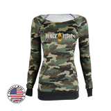 Ladies Scoop Neck Pullover, Camo
