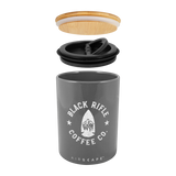 Gray Ceramic Airtight Container