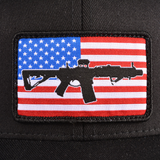 AR Flag Logo FlexFit Cap - Solid Black