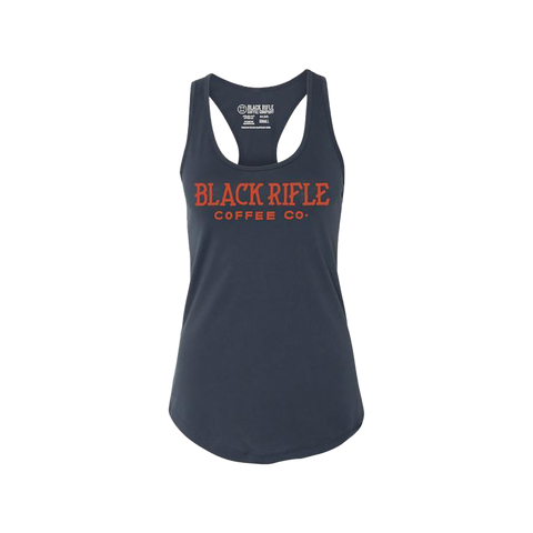 BRCC Antique Logo Ladies Tank Top - Indigo