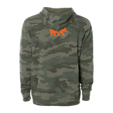 BRCC Great Outdoors Logo Pullover Hoodie - Camo w/Orange