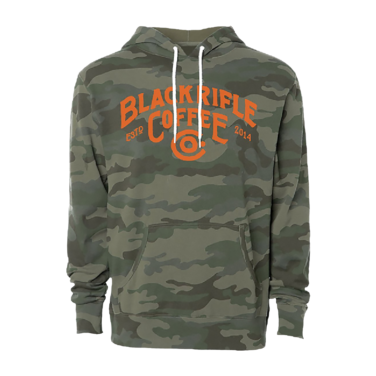 BRCC Great Outdoors Logo Pullover Hoodie - Camo w/Orange