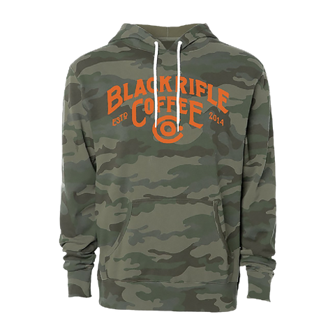 BRCC Great Outdoors Logo Pullover Hoodie - Camo w/Orange