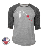 Blackbeard's Flag 3/4 Sleeve T-Shirt