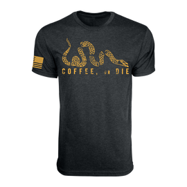 "Coffee, or Die" T-Shirt - Gold
