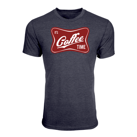 It's Coffee Time T-Shirt - Vintage Navy