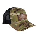 Leather Patch Trucker Hat - Multicam w/Black Mesh