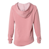 Ladies Beach Hoodie - Dusty Rose