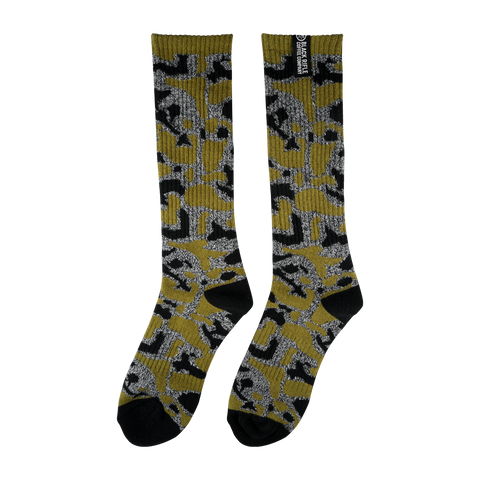 Marled Camo Company Crew Sock