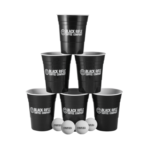 Saturday Night Special (6 Black Party Cups & 4 Ping Pong Balls)