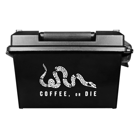 Coffee Or Die Snake Ammo Can