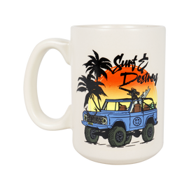 Surf and Destroy Mug