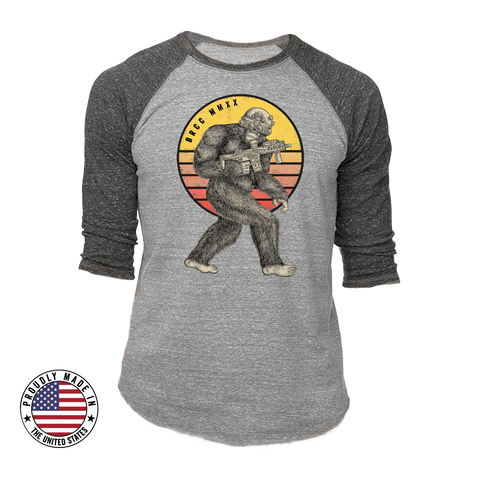 Tactisquatch 3/4 Sleeve T-Shirt