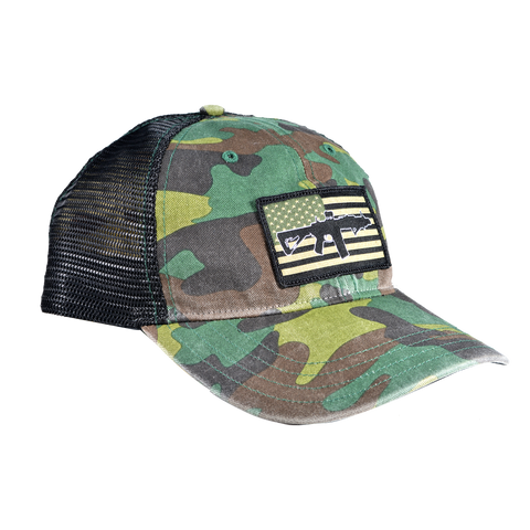 Unstructured Multicam Cap Subdued SBR Flag
