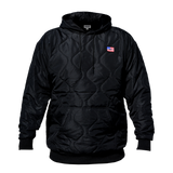 Solid Black Poncho Liner Hoodie