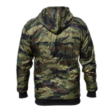 Zip-Up Camo Poncho Liner Hoodie